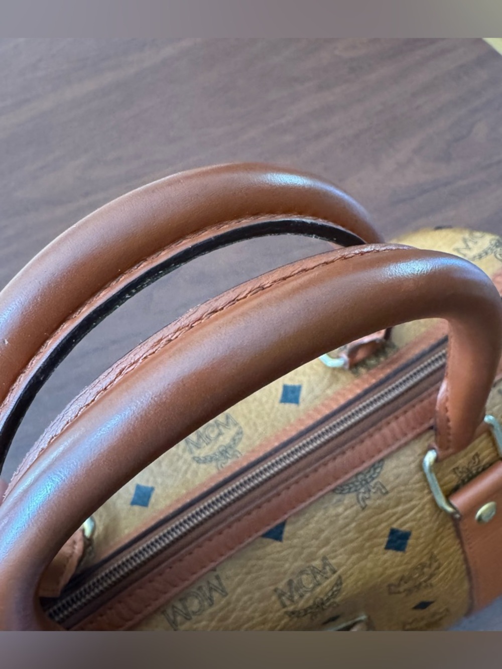 MCM Boston Bag - Cognac - Picture 9 of 11